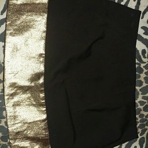 Express Gold Hem Skirt